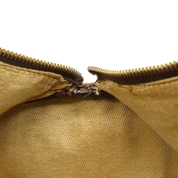 GUCCI Gucci Old Sherry Line Handbag Boston Bag Coated Canvas Leather Beige Da... - Picture 6 of 8